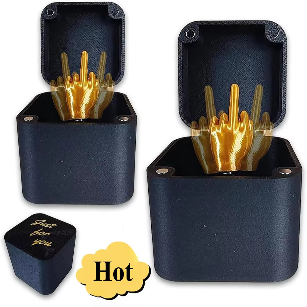 Middle Finger Surprise Gift Box - Hilarious Pop-Up Prank for Halloween and Anniversaries