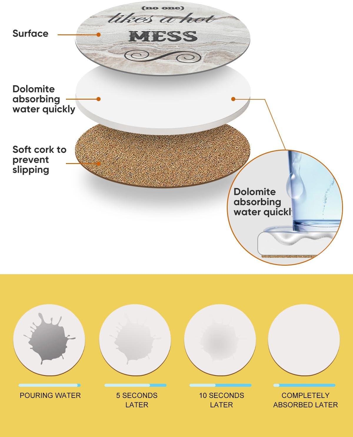 Marble-ous Coasters: The Ultimate Gag Gifts for Adults to Keep Your Drinks from Going on a Slippery Slope!