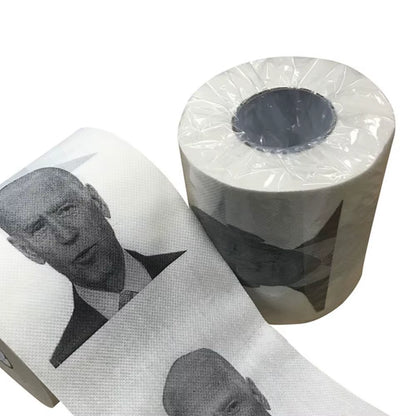 1Roll Joe Biden Pattern Toilet Paper Roll Novelty Gift Bathroom Paper Towel Funnyhome Paper 150 Sheets