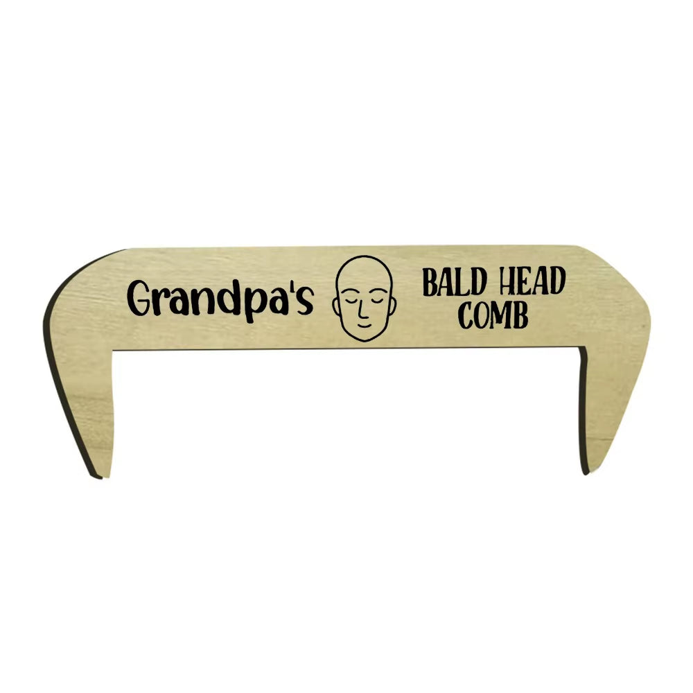 Funny Thinning Hair Gag Comb Wooden Toothless Comb Gag Hairloss Joke Gift Baldness Bald Man Hair Loss Gag Hairloss Joke Gift