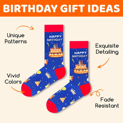 Birthday Gifts Ideas for Men - Socks for Teen Boys, Gifts for Dad Husband Brother Uncle, Birthday Gifts for Him