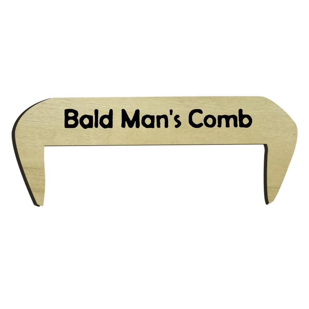 Funny Thinning Hair Gag Comb Wooden Toothless Comb Gag Hairloss Joke Gift Baldness Bald Man Hair Loss Gag Hairloss Joke Gift