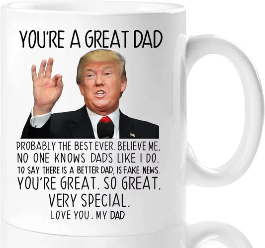 World’s Okayest Dad Coffee Mug: Fueling Dad Jokes Since Birth – Perfect for Those Special Days!